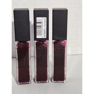 Maybelline Corrupt Cranberry #39 Vivid Matte Liquid Lipstick - 3 pk